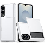 Til Samsung Galaxy S25 Edge cover med kortholder TPU + PC telefonbagcover