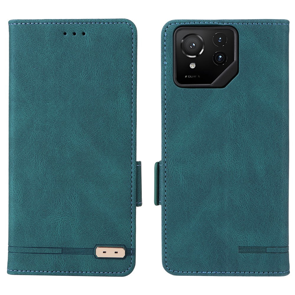For Asus ROG Phone 9 5G Case Leather Wallet Flip Phone Cover with Hardware Decor