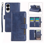 For Samsung Galaxy S25 Edge Case Split Leather Magnetic Wallet Phone Protector with Wrist Strap