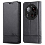 AZNS For Xiaomi 15 Ultra Case Cowhide Texture PU Leather Wallet Phone Cover