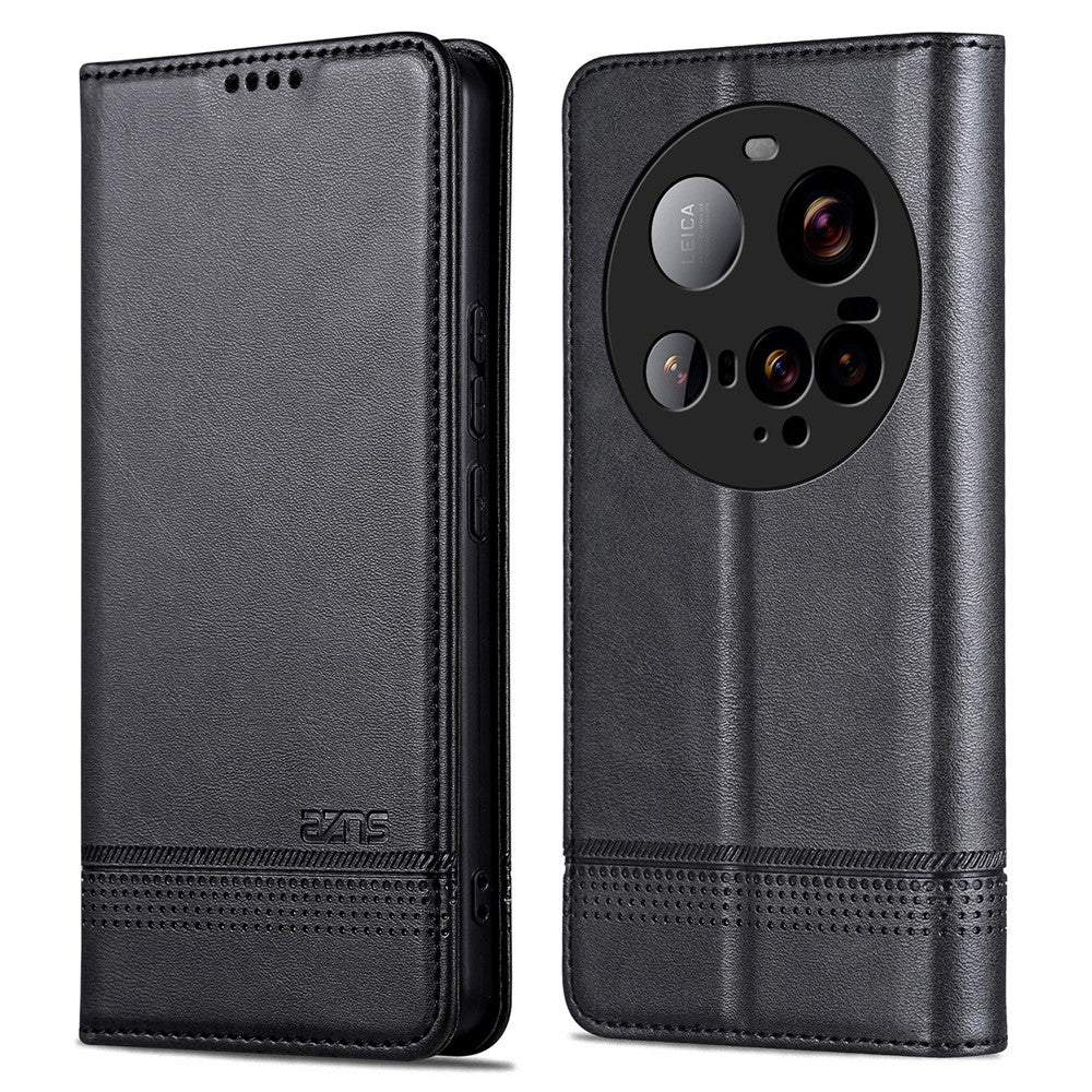 AZNS For Xiaomi 15 Ultra Case Cowhide Texture PU Leather Wallet Phone Cover