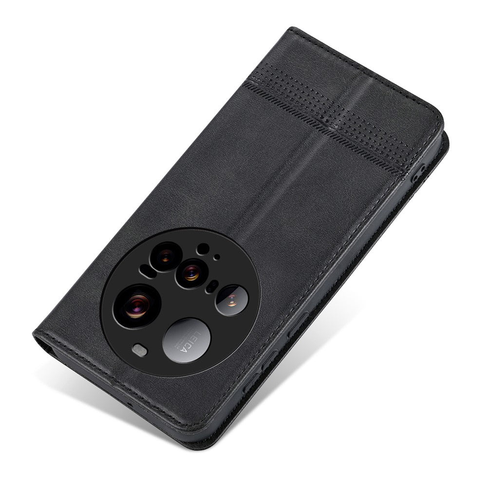 AZNS For Xiaomi 15 Ultra Case Cowhide Texture PU Leather Wallet Phone Cover