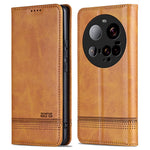 AZNS For Xiaomi 15 Ultra Case Cowhide Texture PU Leather Wallet Phone Cover