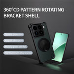 For Xiaomi 15 Pro Magnetic Case CD Vein Kickstand TPU + PC Phone Cover