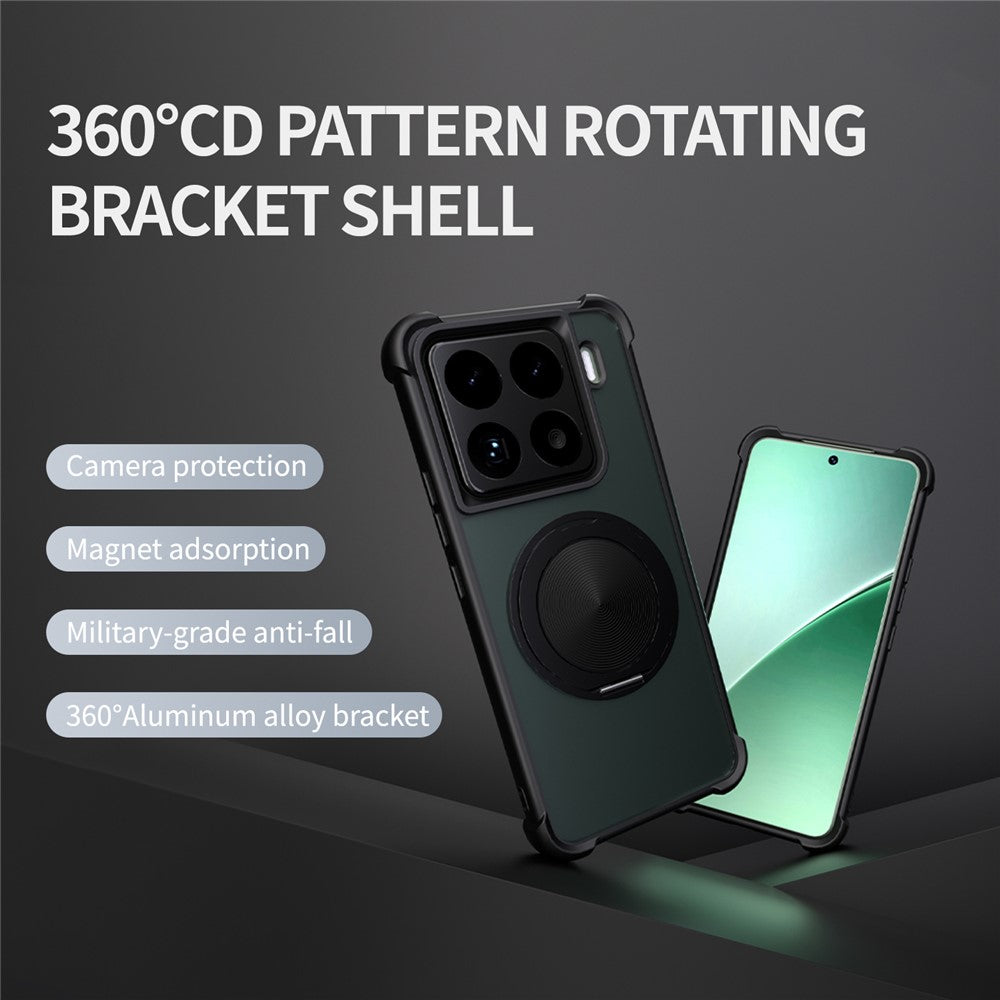 For Xiaomi 15 Pro Magnetic Case CD Vein Kickstand TPU + PC Phone Cover