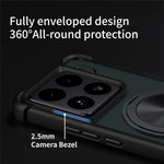 For Xiaomi 15 Pro Magnetic Case CD Vein Kickstand TPU + PC Phone Cover