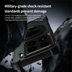 For Xiaomi 15 Pro Magnetic Case CD Vein Kickstand TPU + PC Phone Cover