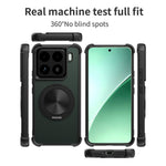 For Xiaomi 15 Pro Magnetic Case CD Vein Kickstand TPU + PC Phone Cover