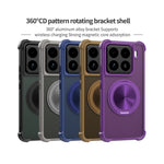 For Xiaomi 15 Pro Magnetic Case CD Vein Kickstand TPU + PC Phone Cover