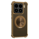For Xiaomi 15 Pro Magnetic Case CD Vein Kickstand TPU + PC Phone Cover
