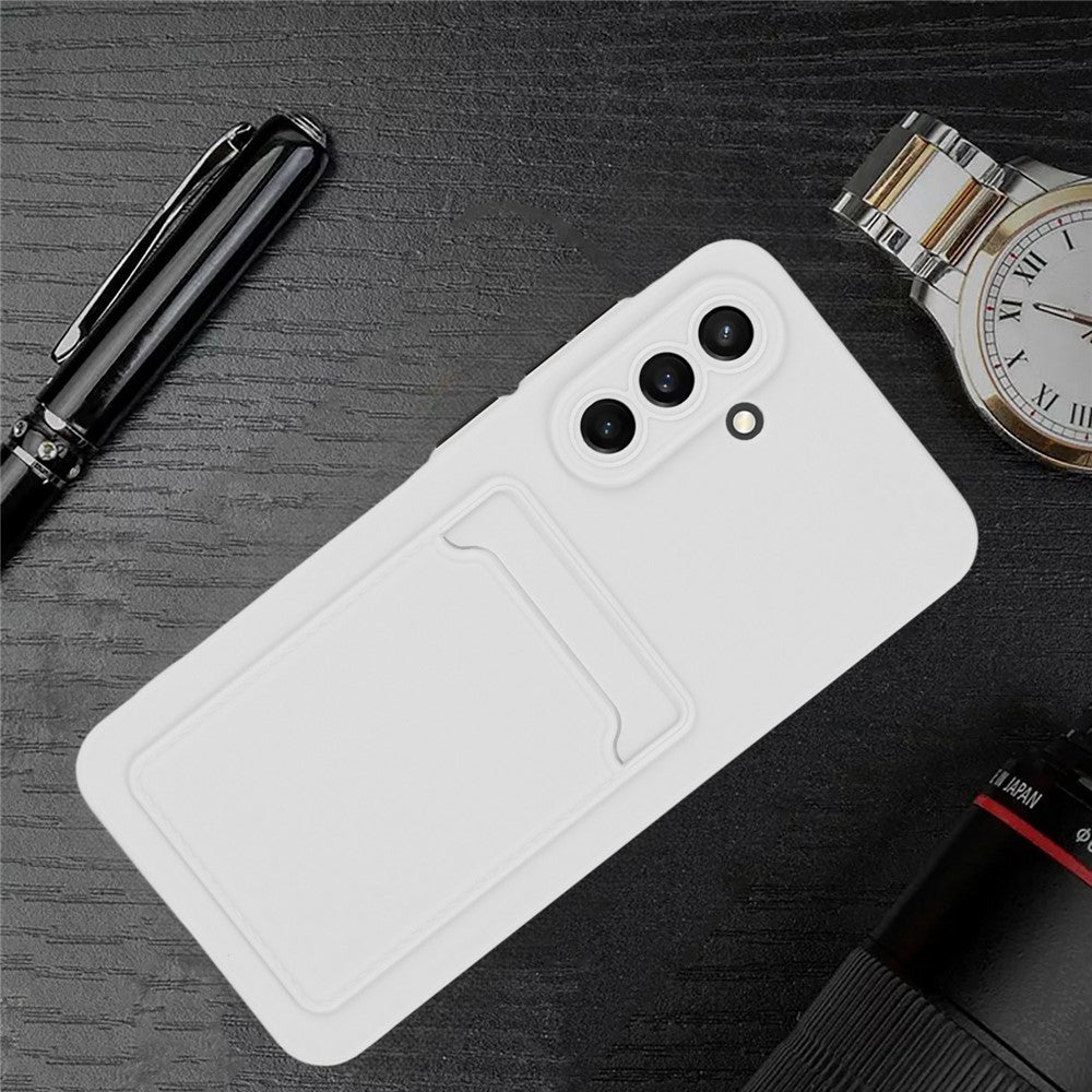 For Samsung Galaxy A56 5G Case Card Slot Matte Fingerprint-Free Back Cover