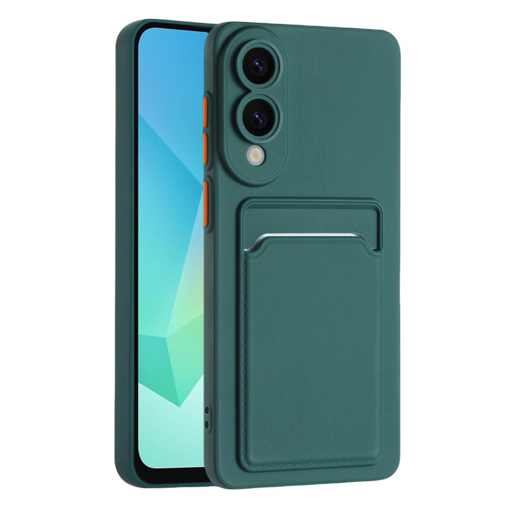Til Samsung Galaxy S25 Edge cover med kortplads mat fingeraftryksfri bagside