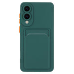 Til Samsung Galaxy S25 Edge cover med kortplads mat fingeraftryksfri bagside