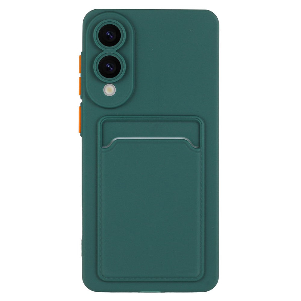 Til Samsung Galaxy S25 Edge cover med kortplads mat fingeraftryksfri bagside