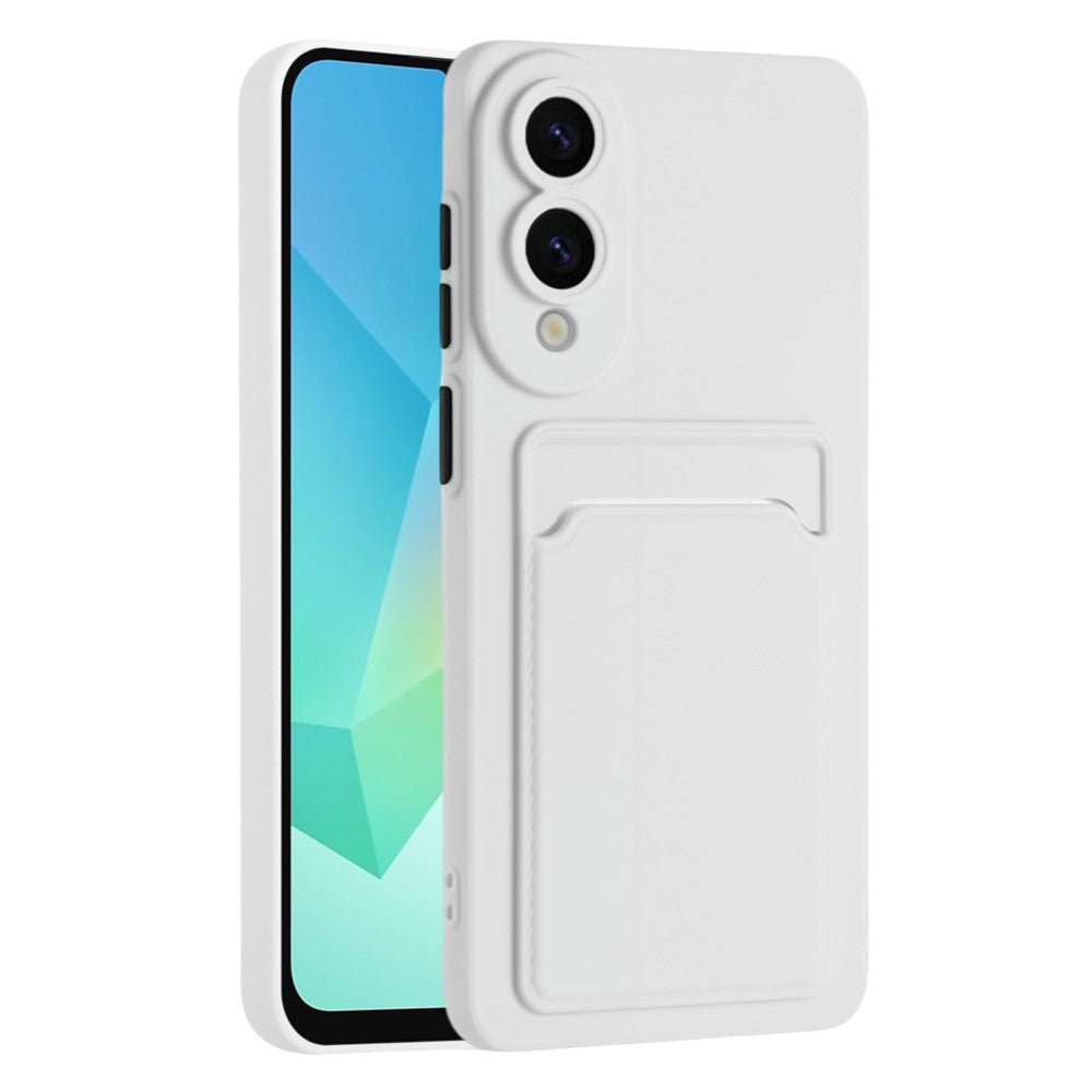 For Samsung Galaxy S25 Edge Case Card Slot Matte Fingerprint-Free Back Cover