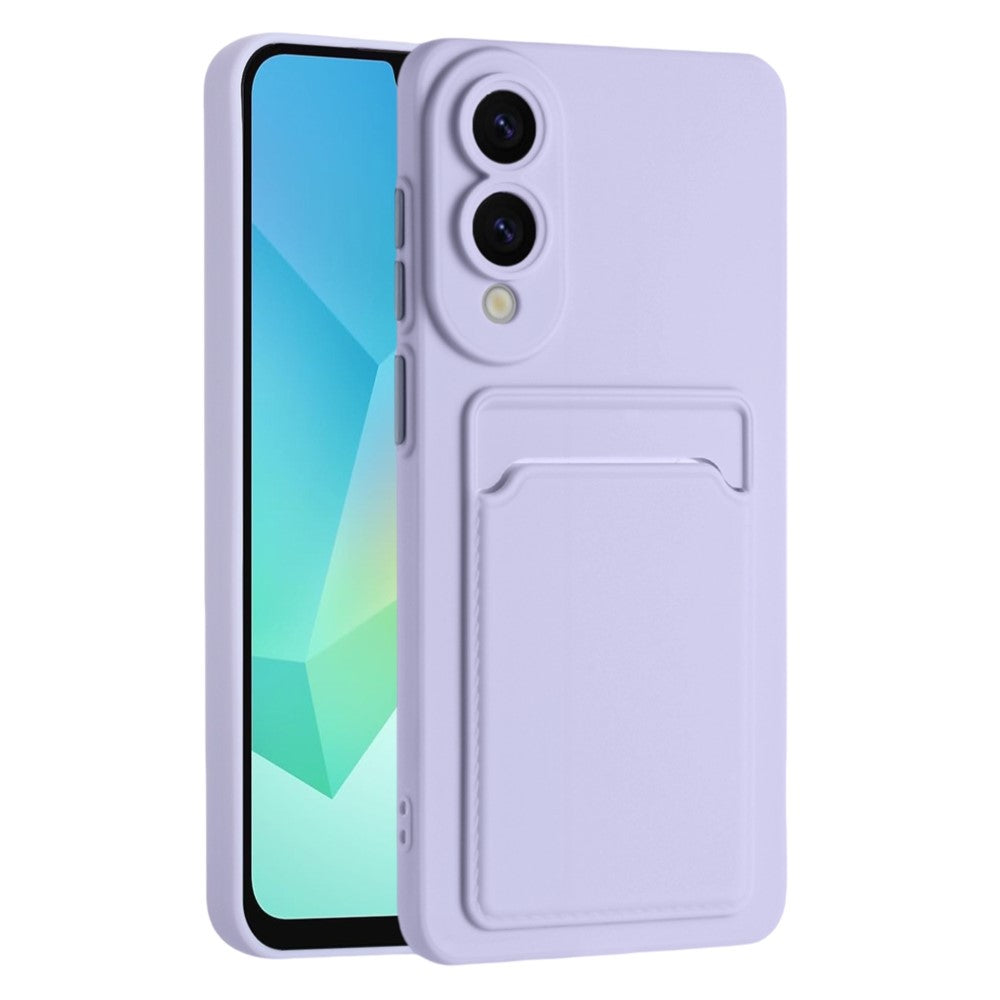 Til Samsung Galaxy S25 Edge cover med kortplads mat fingeraftryksfri bagside
