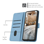 Honor X8c 4G Pung Etui med Katteprægning Læder Telefoncover med Rem