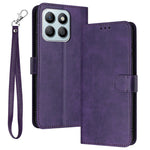 For Honor X8c 4G Case Flip Stand PU Leather Wallet Phone Cover Calf Texture