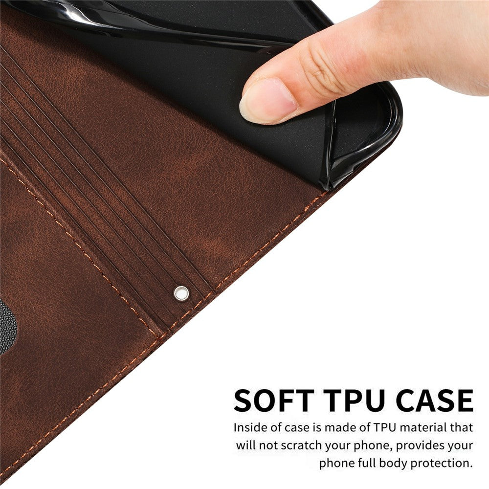 For Xiaomi 15 Ultra Case Handbag Imprinted Triangle Leather Phone Cover