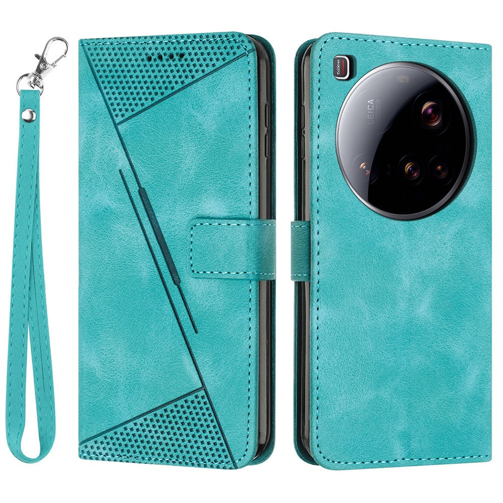 For Xiaomi 15 Ultra Case Handbag Imprinted Triangle Leather Phone Cover