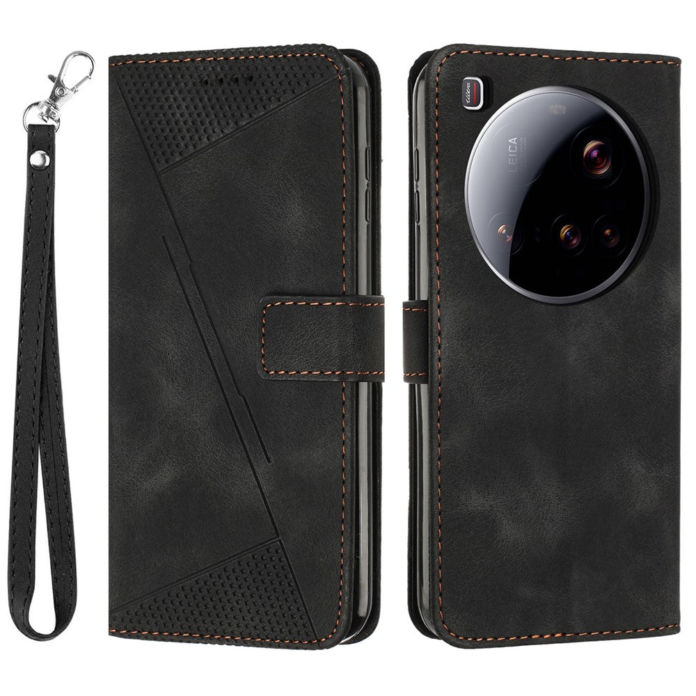 For Xiaomi 15 Ultra Case Handbag Imprinted Triangle Leather Phone Cover