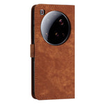 For Xiaomi 15 Ultra Case Imprinted Lines Leather Phone Cover with Stand