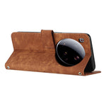 For Xiaomi 15 Ultra Case Imprinted Lines Leather Phone Cover with Stand