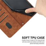For Xiaomi 15 Ultra Case Imprinted Lines Leather Phone Cover with Stand