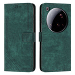 For Xiaomi 15 Ultra Case Imprinted Lines Leather Phone Cover with Stand
