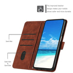 For Xiaomi 15 Ultra Case Viewing Stand PU Leather Phone Cover Imprinted Heart Pattern
