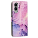 For Samsung Galaxy S25 Edge Stand Case Marble Pattern PU Leather Wallet Phone Cover