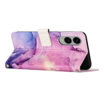 For Samsung Galaxy S25 Edge Stand Case Marble Pattern PU Leather Wallet Phone Cover