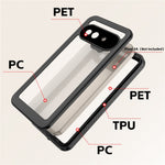 REDPEPPER FS Series For Google Pixel 9a Case IP68 Waterproof Clear Back Panel Phone Cover