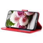 For Samsung Galaxy S23+ Case Wallet Stand Imprinted Rose Butterfly PU Leather Phone Cover