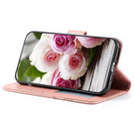 For Xiaomi Redmi Note 13 Pro 5G / Poco X6 5G Case Wallet Stand Imprinted Rose Butterfly PU Leather Phone Cover