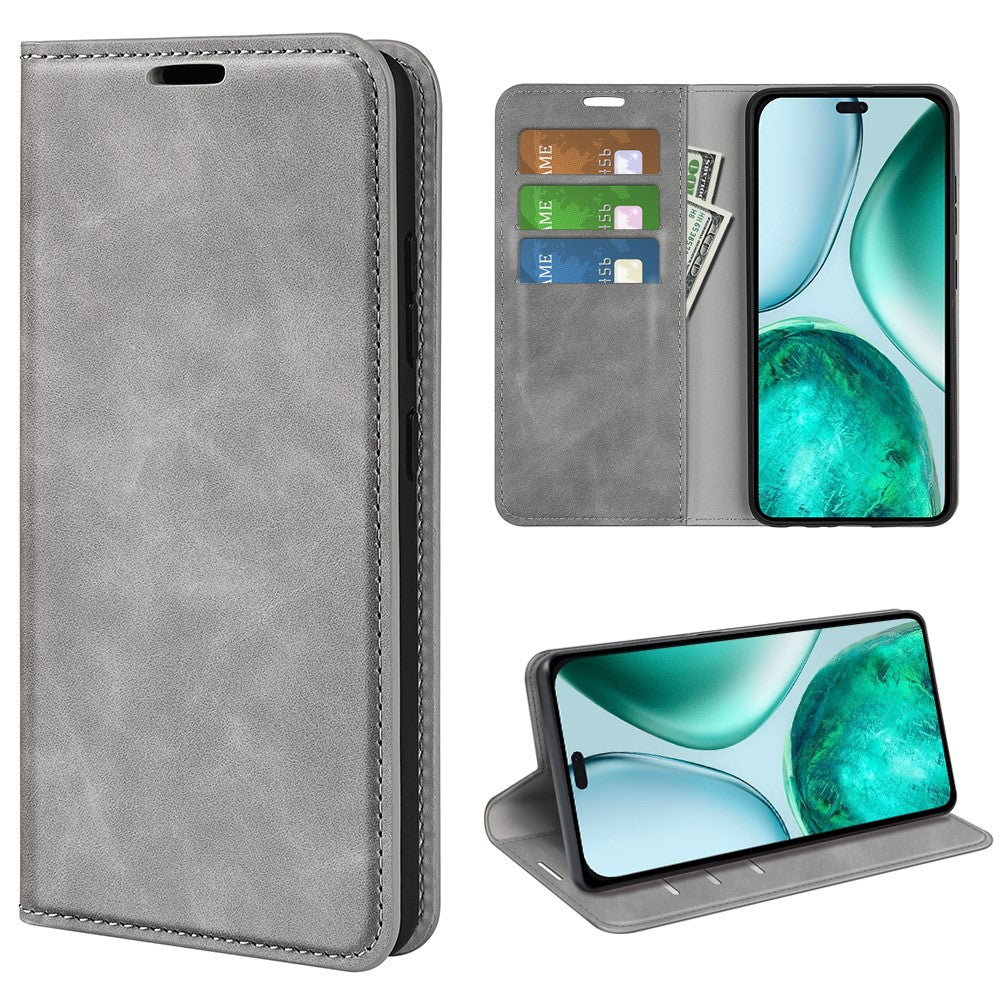 For Honor X8c 4G Etui Skin Touch Læder Pung Telefoncover