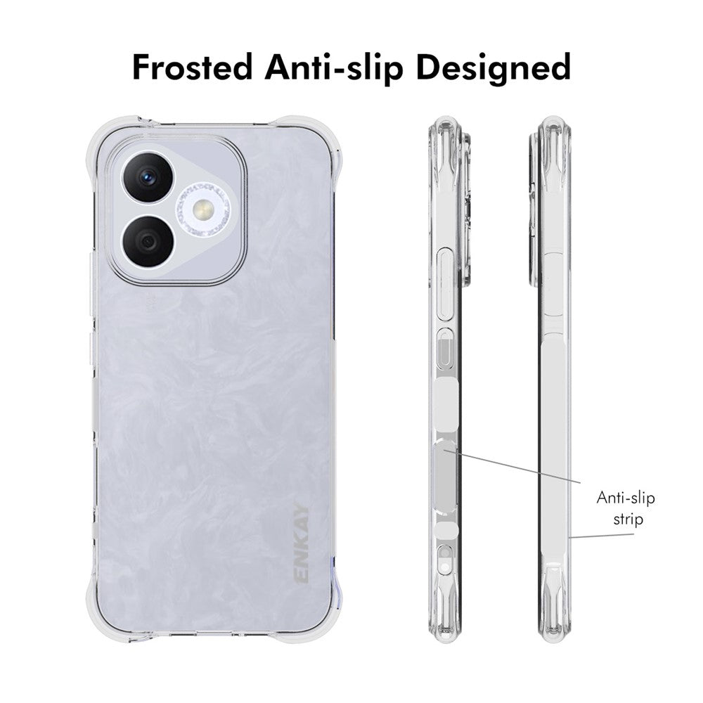 ENKAY HAT PRINCE For Honor 400 Lite 5G Clear Phone Case Shockproof Anti-Slip TPU Cover