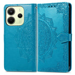 For Xiaomi Redmi Note 14 4G (164.84mm) Wallet Case Mandala Flower Leather Phone Cover Stand
