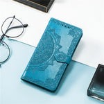 For Xiaomi Redmi Note 14 4G (164.84mm) Wallet Case Mandala Flower Leather Phone Cover Stand