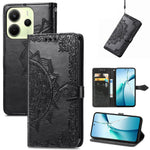 For Xiaomi Redmi Note 14 4G (164.84mm) Wallet Case Mandala Flower Leather Phone Cover Stand