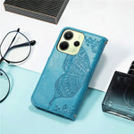 For Xiaomi Redmi Note 14 4G (164.84mm) Case with Strap Butterfly Pattern PU Leather Wallet Phone Cover
