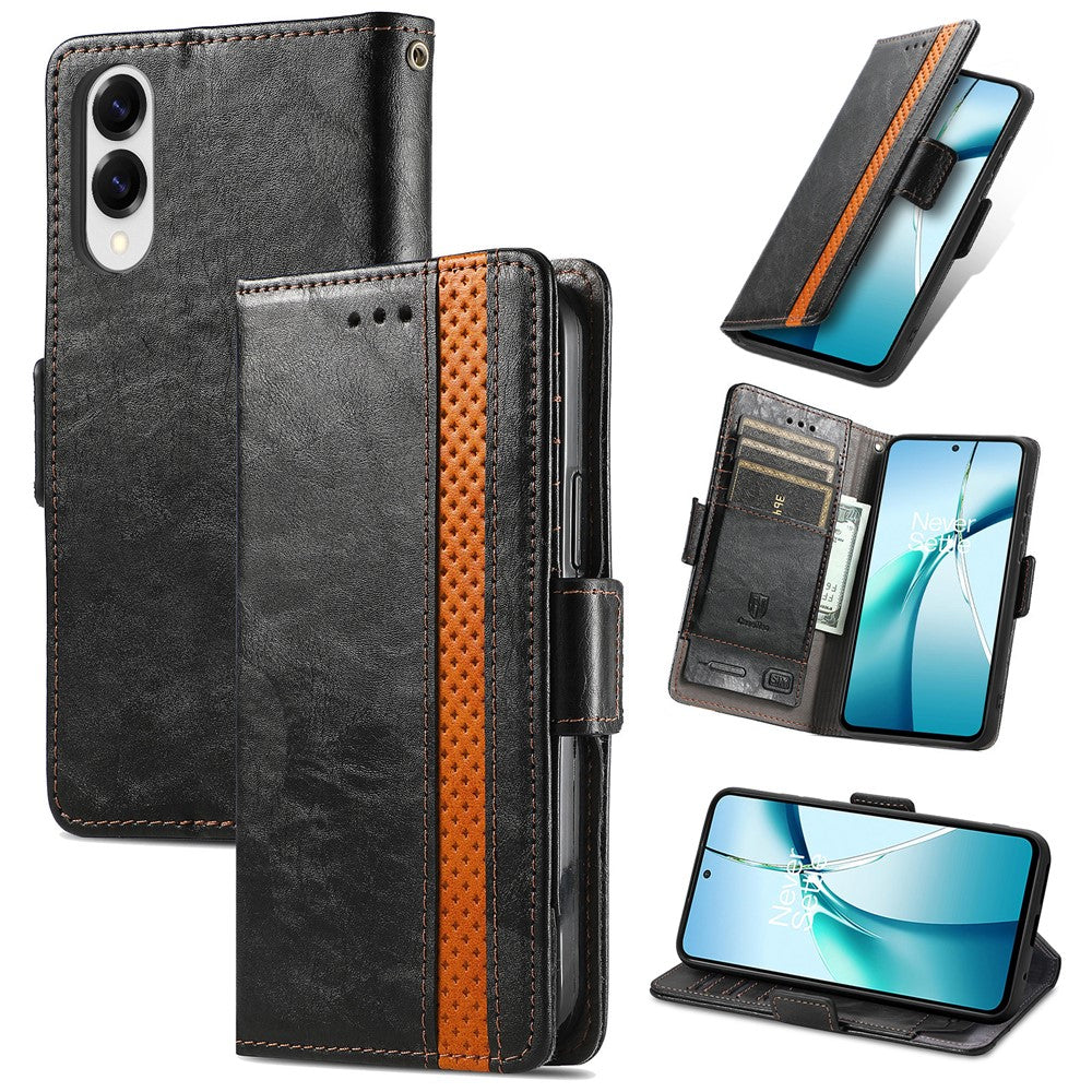 CASENEO For Samsung Galaxy S25 Edge Phone Cases  PU Leather Cover Stand with RFID Blocking Wallet