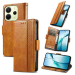 CASENEO For Xiaomi Redmi Note 14 4G (163.25mm) Phone Cases  PU Leather Cover Stand with RFID Blocking Wallet