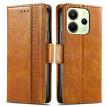 CASENEO For Xiaomi Redmi Note 14 4G (163.25mm) Phone Cases  PU Leather Cover Stand with RFID Blocking Wallet