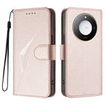 For Honor X9c Smart 5G / Honor X60 5G Case Triangle Imprint Leather Phone Cover with Lanyard