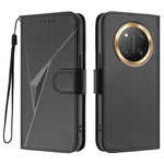 For Honor X60 Pro 5G / Honor Magic7 Lite 5G / Honor X9c 5G Case Triangle Imprint Leather Phone Cover with Lanyard