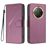 For Honor X60 Pro 5G / Honor Magic7 Lite 5G / Honor X9c 5G Case Triangle Imprint Leather Phone Cover with Lanyard