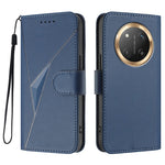 For Honor X60 Pro 5G / Honor Magic7 Lite 5G / Honor X9c 5G Case Triangle Imprint Leather Phone Cover with Lanyard