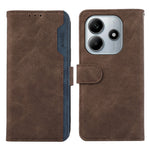 ABEEL For Xiaomi Redmi Note 14 4G (164.84mm) Case Color Splicing Leather Flip Phone Cover RFID Blocking