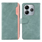 ABEEL For Xiaomi Redmi Note 14 4G (164.84mm) Case Color Splicing Leather Flip Phone Cover RFID Blocking